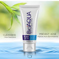BIOAQUA Facial Cleanser Acne Treatment Blackhead Remover Oil Whitening Shrink Pores Face Wash 100g. 