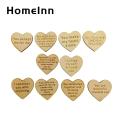 Wooden Daily Statements for Women Positive Friendship Tokens Heart-shaped Inspirational Cards for Women Unique Gift for Modern Friendships Wishing Card for Women. 