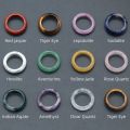 Crystal Agate Ring Natural Gemstone Carnelian Stacking Rings Reiki Energy Good Luck Charms Jewelry Gift for Women and Men. 