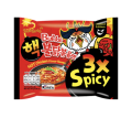 Samyang 3X Spicy Noodles: Ignite Your Taste Buds with Fiery Deliciousness (140g). 