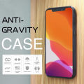 Anti Gravity Phone Case Strong Adhesive Stick on Flat Smooth Surface Selfie Cover with Dust Proof Film for iPhone 11 12 13 Pro. 