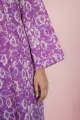Saya Stitched Shirt and Trouser For Women and Girls - Fabric: Khaddar - Colour: Purple -Collection: SS23 Stitched Pret Collection (Aug) -Designcode: WP2P-496. 