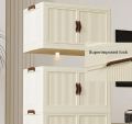 3 Layer Folding Storage Wardrobe ABS Plastic With Wheels. 