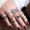 10 Pieces Multicolor  Rings For Girls. 