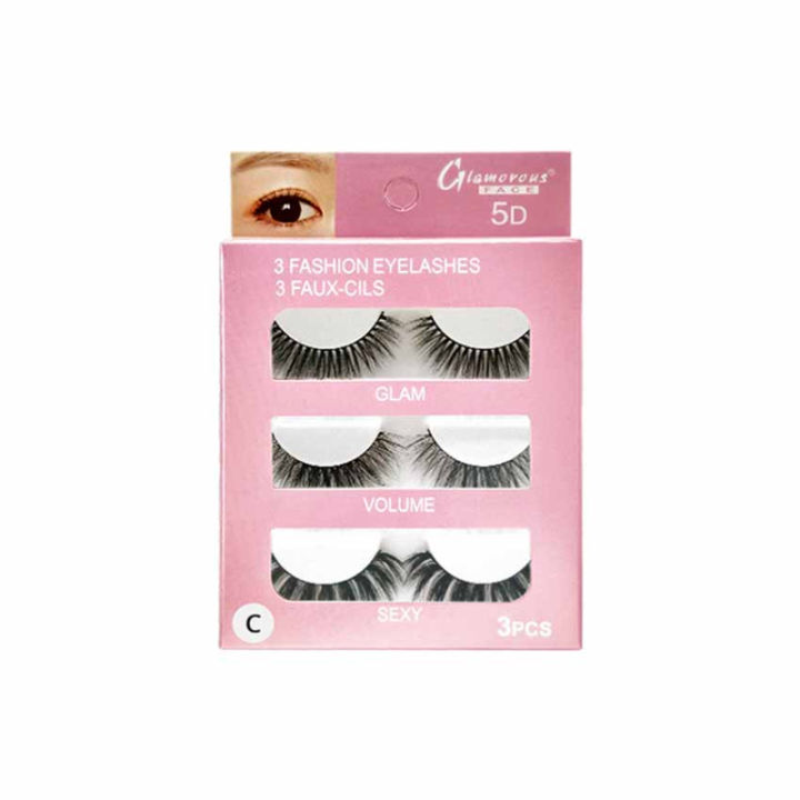Glamorous Face 3×1 5D Eyelashes (GROUP C)