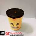 Creative emoji expression Glass plastic Glass, Plastic Glass with Straw, Water Glass Juice Cup, Disposable Plastic Juice Glass, plastic Glass with Straw For Water ,Juices, New Happy Emoji Glass 1 pc. 