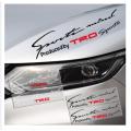 12 inch black Sports Mind TRD Bonnet Sticker for cars. 