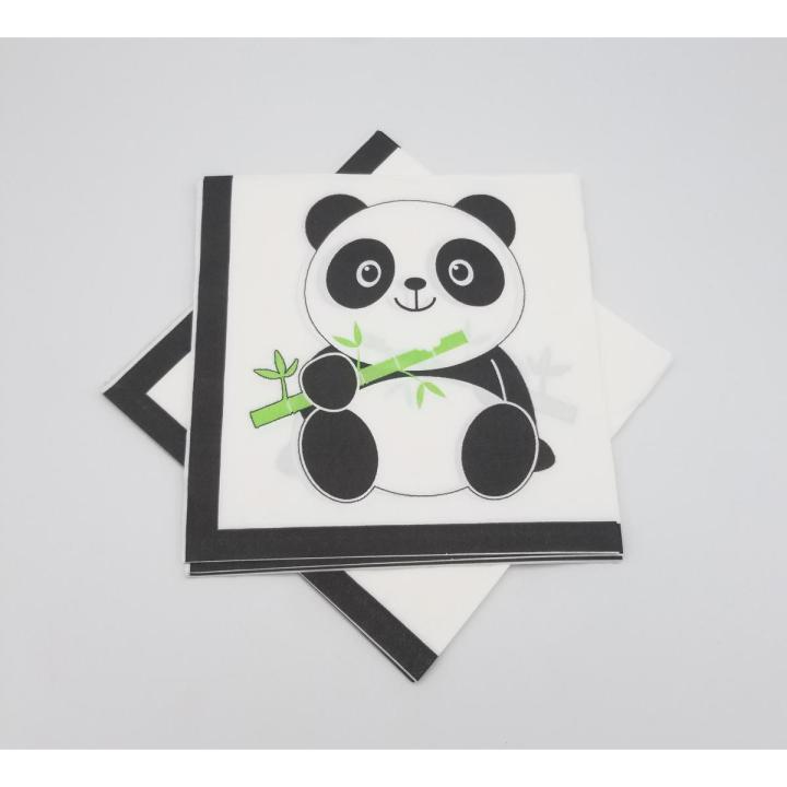 PANDA THEME NAPKINS PACK OF 20 NAPKINS