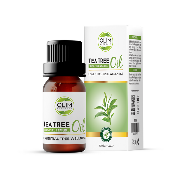 OLIM NATURALS - Tea Tree Oil 10 ML Face Body Hair Skin Care Acne Treatment Blackhead Remover Anti Pimple