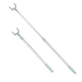 Closet Stick Pole, Closet Hook, clothes pole, Balcony fork pole, Fashion Aluminum Alloy Telescopic Extending Reach Stick Clothes, Adjustable long reach stick, lightweight, Poles, Rod, Hanger, Fork, Rail, Hooker, Stick for Clothes Rack, Closet.. 
