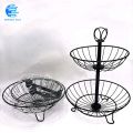 New Export Quality Iron 2 & 3 Tier Detachable Fruit Basket Stand, Dining Table & Kitchen Counter Organizer, Vegetable Basket, Onion stand for kitchen, Heavy Duty Kitchen Storage Basket Stand, Sabzi stand for kitchen, Tokri. 