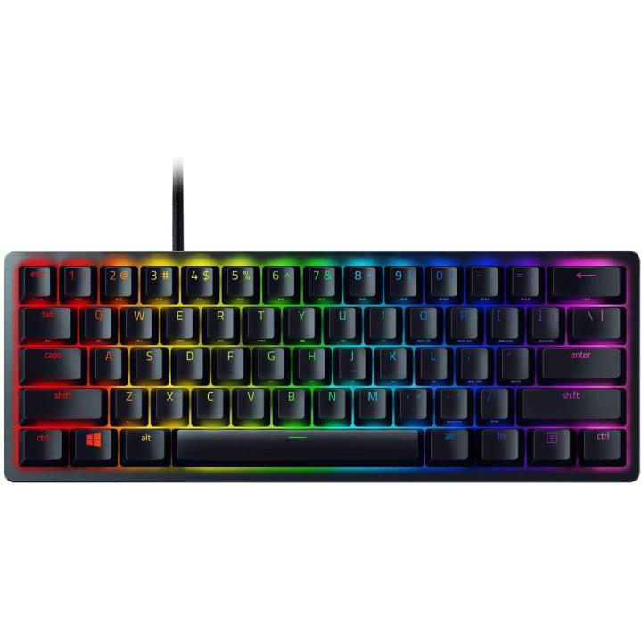 Razer Huntsman Mini 60% Gaming Keyboard with Clicky Optical Switch (Purple)