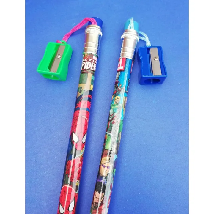 Cartoon Character Long Pencils for Kids with Fun & Functional Long  Writing Pencil with Free  Sharpener  Set ( Pack of 2 )