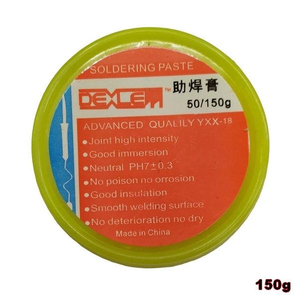 Advanced Quality 150g Dexlem Soldering Paste with Tin Leads - Flux Paste for Electronics, Mobile Phone, Computer Repair - Solder Paste Rosin for Precision Soldering and Welding Grease Cream Gel