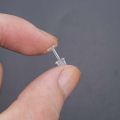 Invisible Anti Allergy Replacement Jewelry Making Transparent Pure Color Plastic Stud Earring Ear Post Ear Hole Blockage. 