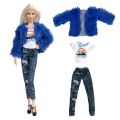 Fashion Outfit Modern Dress Skirt Casual Coat Dress For Barbie Clothes Doll Accessories Girl's 1/6 Doll Gift G2 JJ. 