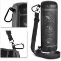 Silicone Case for Anker Soundcore Motion+ Bluetooth Speaker Waterproof Rubber Travel Carry Pouch with Carabiner(Black). 