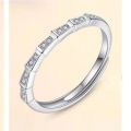Korean TV drama My Demon Kim You Jung Same Style Zircon Men's and Women's Open Ring Adjustable Gift SONG KANG Couple Rings Fans. 