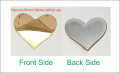 12 pcs Love Heart Self Adhesive Acrylic 3D Mirror Wall Sticker Living Room Bedroom Home Decoration Wall Decor. 