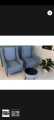 2 Modern Chair Sofa Desigen 2 Seater With Table Navy Blue valvet Colour With 2 cousion free {Special Offer available}. 