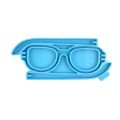 4XBF 3D Crystal Glasses Shape Ornament Crafts Silicone Mold Suitable for Epoxy Resin Diy Crafts Jewelry Making Home Decor. 