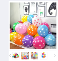 60Pcs 12 inch Purple Polka Dot Balloons 12 Inch Helium Round Party latex Balloons Kit for Birthday Party. 