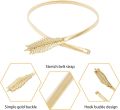 Flower Leaves Metal Buckle Belt for Women Ladies Elastic Waist Chain Belts Female Gold Thin Belts Ceinture Femme Pasek Damski. 
