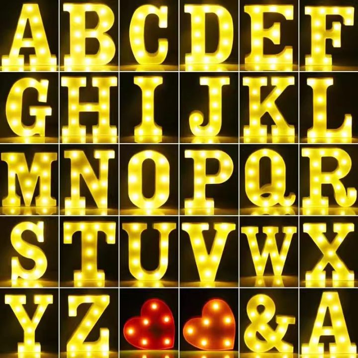 LED Alphabet Lighting Battery Operated All Led Letter ( A to Z ) Including & Led Letter Piece AA (Normal) 2 Cells Used. Light Up Marquee for Night Lights Wedding Birthday Party For Room and Decoration Using Without Electricity