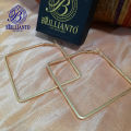 Square Earrings For Girls and Women Golden and Silver drop Simple Stylish New Design Korean Low price. 