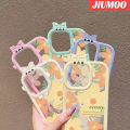 JIUMOO For Samsung galaxy A11 M11 A10s M01s Case Fashion Sunny Flower Little Monster Camera Lens Soft Clear Phone Cases Creative Shockproof Transparent Shell Silicone Protective Cover. 