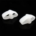 1 Pair Silicone Two Hole Toe Separator Gel Foot Fingers Thumb Valgus Protector Bunion Adjuster Hallux Valgus Guard Feet care. 