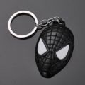 SpiderMan Mask Metal Keychain Avengers Spider man Logo Key Chain. 