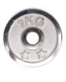 Weight Plate Chrome 1 KG - Silver. 