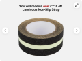 Anti Skid Tape with Glow in The Dark, Heavy Duty Stair Safety Strips Non Slip.. 