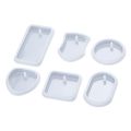 DIY Keychain Pendant Silicone Mold Set Crystal Epoxy Making Mold. 