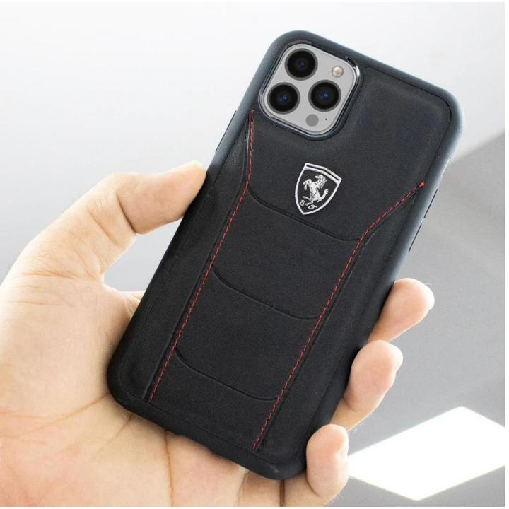 Scuderiaa Ferrarii Back Case Cover for Apple iPhone 13 Pro Max -  Black