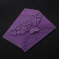 10Pcs/Set Delicate Carved erflies Romantic Wedding Party Invion Card Envelope Invions for Wedding：rple. 