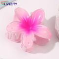 Fashionable Hair Catcher Gradient Color Flower Hair Claw Clip Anti-slip Design Stylish Hair Pin for Women Headwear Tool Hair Claw for Women. 