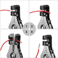 Automatic Wire Stripping Tool, Terminal Crimper & Wire Cutter for Wires for Electrical Repairs & Maintenance on Home Appliances & Electronics Compatible Red Hand Tools Pliers. 