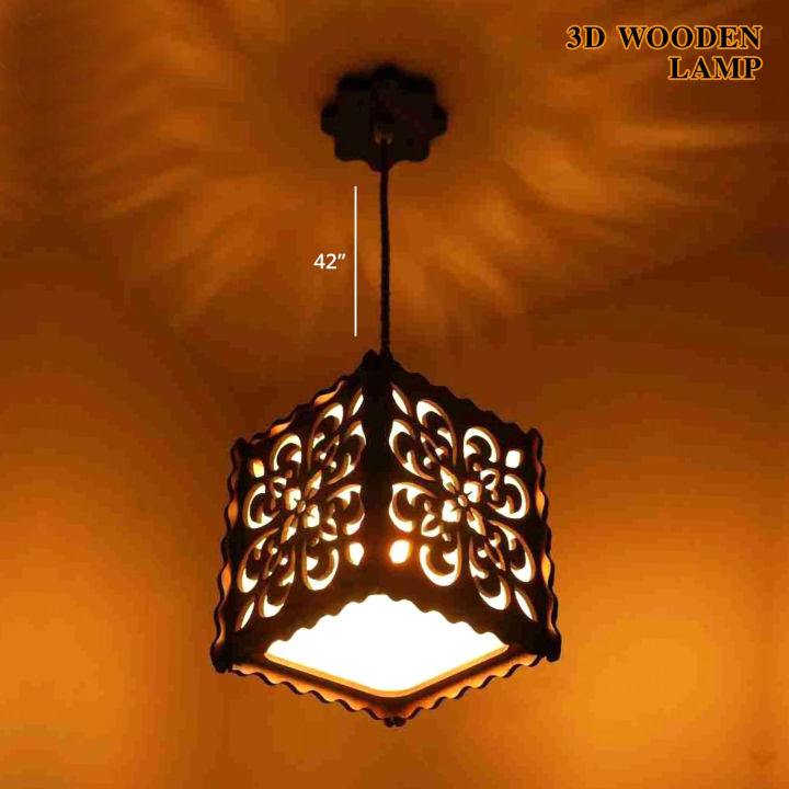 Wooden Pendant Ceiling Hanging Light Lamp | lights for decoration | lights | room decoration lights | wooden lamp | hall decoration items | Lamp For Bedroom I Wooden Lamp I Wooden Lamps For Room I Decorating items I Decoration Pieces