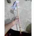 1 pcs 20 inch long sheesham Wooden Jhatki stick without cloth for use cleaning window dusting door and remove the flying bee wooden stick duster mosquito. 