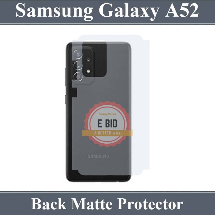 Samsung A52 Premium Matte Back Protector Skin
