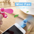 Heculas USB Fan Flexible Mobile Phone Mini Fan Removable Fans For Android iOS Type-C Power Bank Laptop USB Gadgets. 