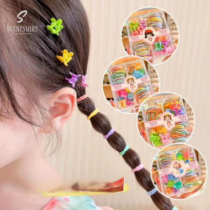 Crystal bud hair ponY Baby Hair Ponies Catcher Ponytail Hair Pins