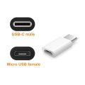 USB Micro To Type C Connector Adapter For Android - White. 