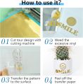 Clear Vinyl Transfer Paper Tape Roll- 12in x 9FT for Silhouette Cameo, Cricut Adhesive Vinyl for Decals,Signs, Windows, Stickers. 