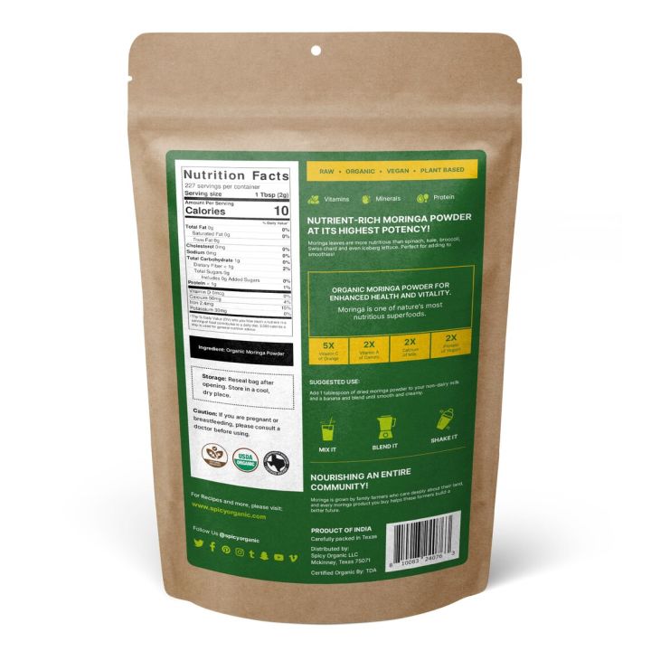 Organic%20Moringa%20Powder%20%7C%20Moringa%20Olifera%20Powder-454gm%20-%20Image%202