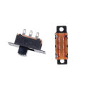 【FOOT SOFA】Mecola 10 Pcs 2 Position DPDT 2P2T Panel Mount Vertical Slide Switch 6 Pin 0.5A 50V DC. 