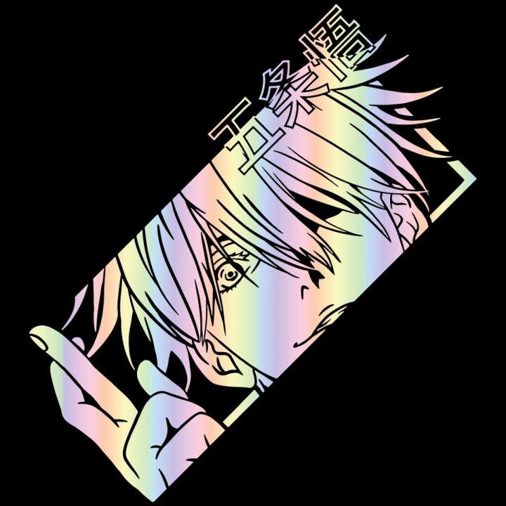 JJK Gojou Vinyl Decal Japanese Anime Car Sticker for Car Window Rear