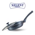 XELENT MARBLE FRYING PAN 28CM WITH GLASS LID. 